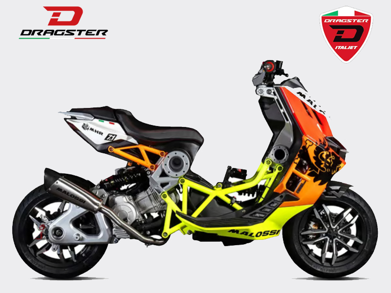 Italjet Dragster 300 Malossi thiết kế naked