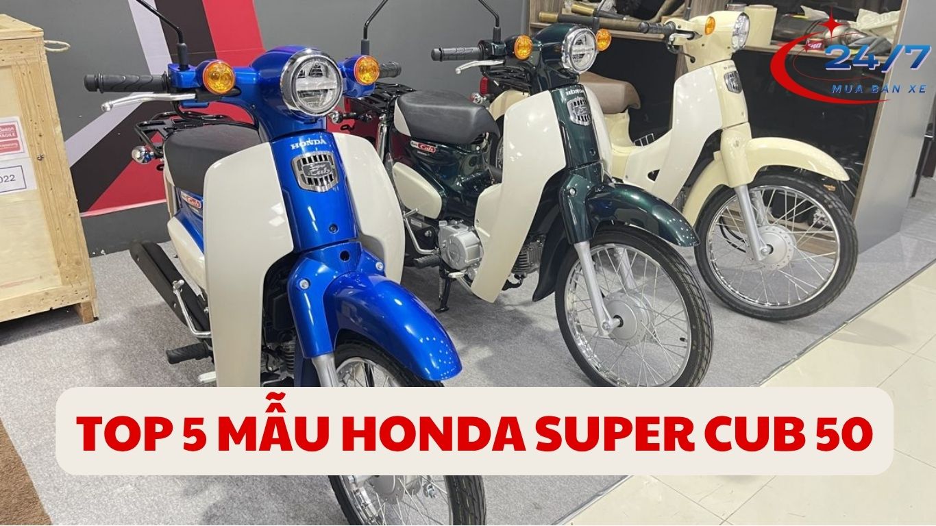 top 5 mẫu honda super cub 50