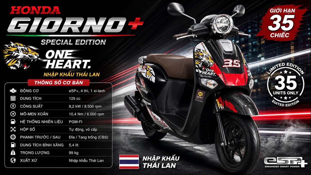 Honda Giorno+ Moto2 ThaiGP – Chỉ 35 Chiếc Trên Thế Giới, Đã Có Mặt Tại Việt Nam!