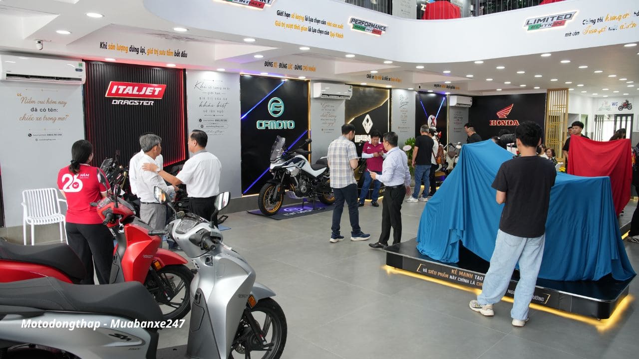 Moto Đồng Tháp chính thức khai trương showroom