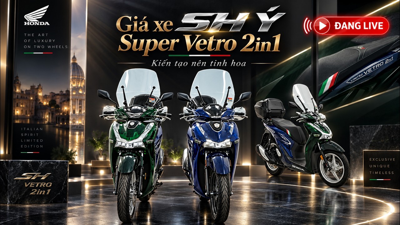Honda SH150i Super Vetro 2in1 – Tam độc dành cho người không muốn sở hữu một chiếc SH bình thường 1 Honda SH150i Super Vetro 2in1 – Tam độc dành cho người khác biệt