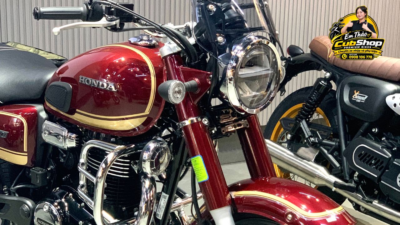 Honda CB350C Special Edition màu đỏ: 7 nâng cấp phụ kiện giúp xe đẹp hơn, tiện dụng hơn khi đi tour 10 Honda CB350C Special Edition màu đỏ
