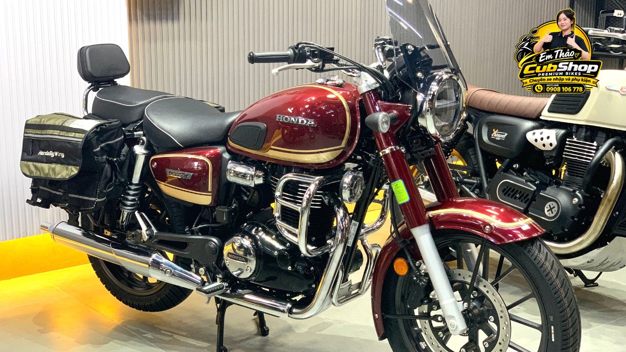 Honda CB350C Special Edition màu đỏ: 7 nâng cấp phụ kiện giúp xe đẹp hơn, tiện dụng hơn khi đi tour 2 Honda CB350C Special Edition màu đỏ