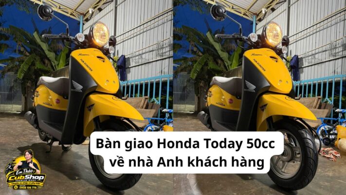 Honda Today 50cc màu vàng